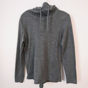 Kuhl Lea Funnel Cowl Neck Hoodie L/S Pullover Small Evergreen 4276 EUC